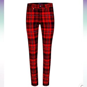 NWT Lohla Sport Rosebud Plaid Pant / 4